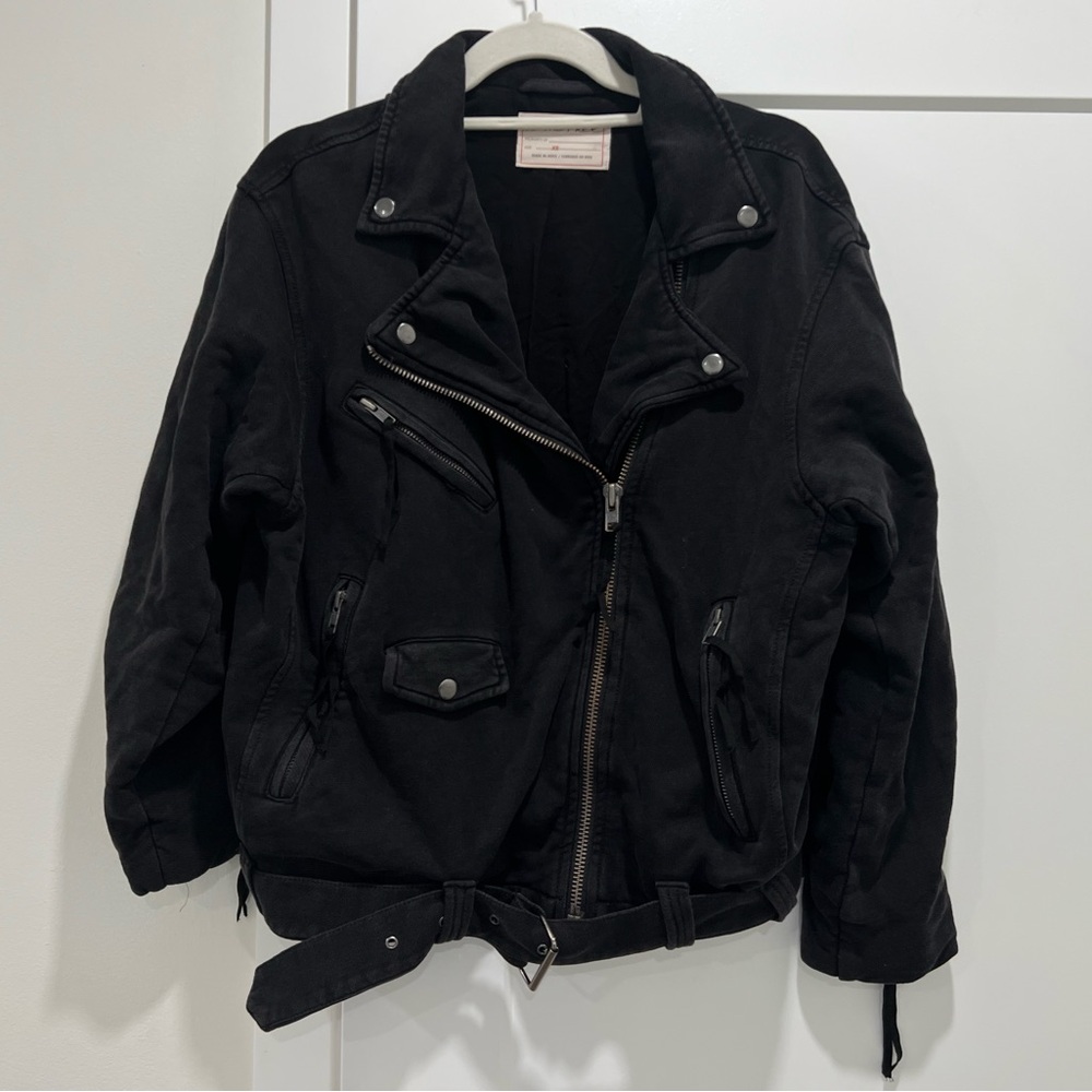 free people Rebel Knit Oversized Moto Jacket - Picture 4 of 4